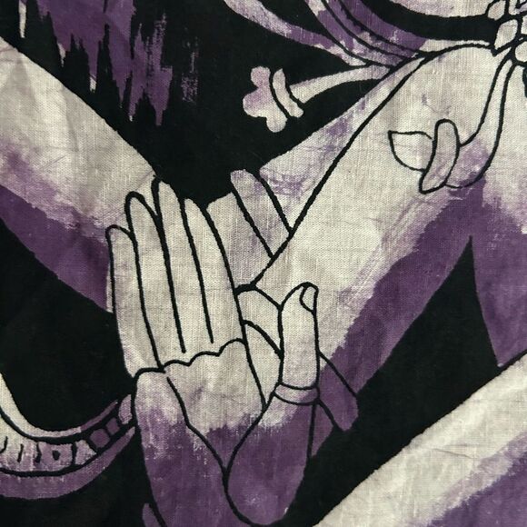 Purple and Black Shiva Wall Hanging Batik - Picture 8 of 16